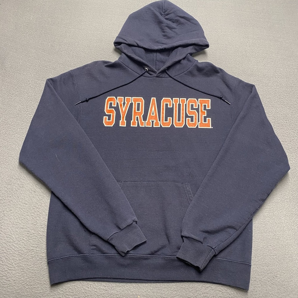 Syracuse Orange Hoodie Mens Medium Navy Blue NCAA Basketball Champion College‎